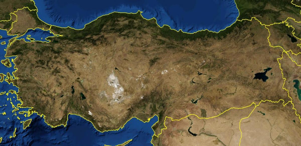 Mapa del cielo de Turquía